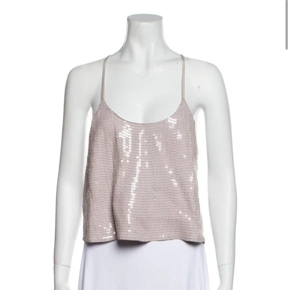 Tibi Sequin Razor Back top - Picture 1 of 9